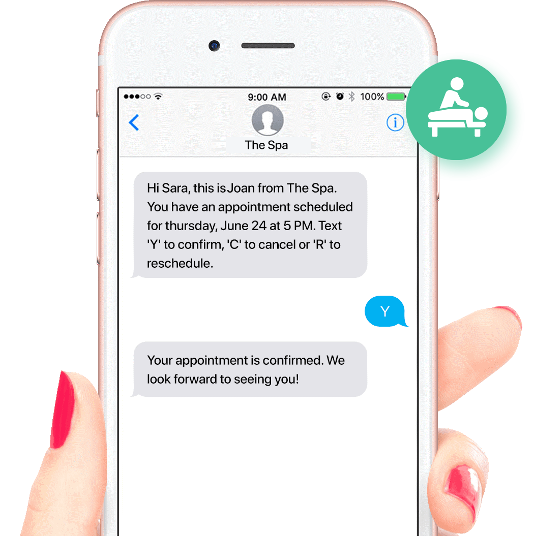 Reduce no-shows with automated SMS appointment reminders